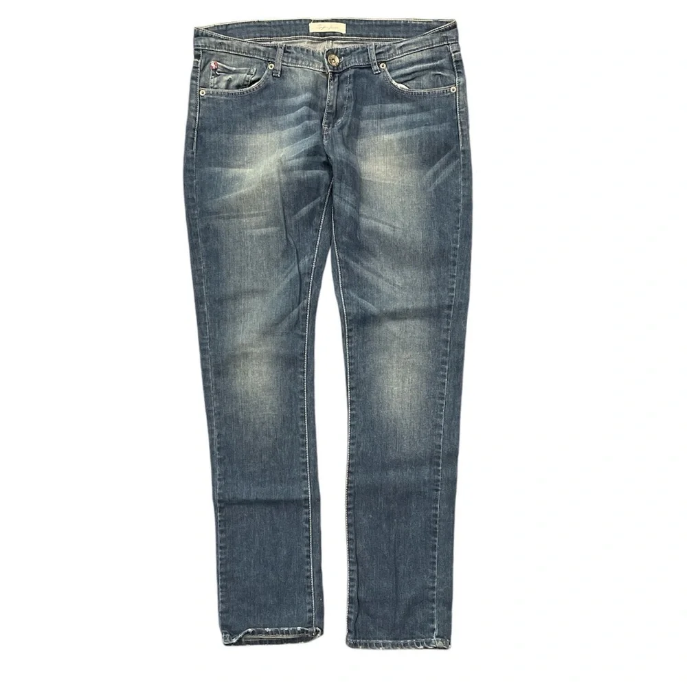 Spykar W32 Blue Stretch Slim Fit Jeans Mid Rise 31” Inseam - Picture 2 of 12